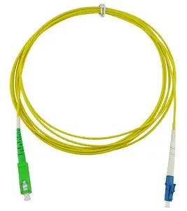 BlueOptics SFP2122BU2MS Singlemode Fibre Optic Patch Cable, LC to SC, 2 m, OS2 G.657.A1, Yellow
