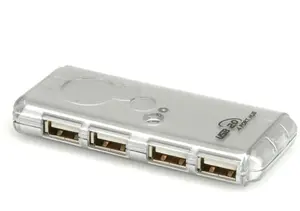 USB 2.0 хаб Secomp 14.99.5015 на 4 порта, серебристый