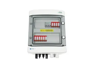 Распределительный щит EMITER EM-102_DCAC DC/AC герметичный IP65, УЗИП DC 1000В тип 2, 2x PV стринга, 2x MPPT, AC 20А 3-фазы тип 2