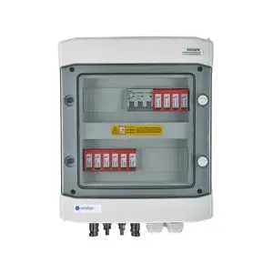 Герметичный распределительный щит EMITER DCAC IP65 с устройством защиты от перенапряжения Dehn 1000V тип 2 и защитой AC 16A 3-фазы для 2 PV стрингов