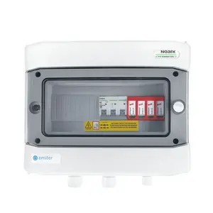 EMITER EM-212_AC hermētisks maiņstrāvas sadales skapis IP65 ar Dehn 2. tipa pārsprieguma aizsardzību 50A 3-fāžu