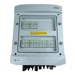 EMITER EM-654N_DC Hermetic DC Switchgear IP65, 1000V Type 1+2 Surge Arrester, 6x PV String, 6x MPPT