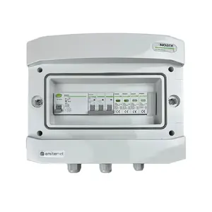 EMITER AC Hermetic Switchgear IP65 with Noark Type 2 Surge Arrester, 40A 3-Phase, RCD Type A 63A/300mA