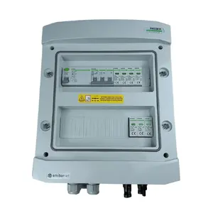 EMITER EM-714N_DCAC Hermetic IP65 Switchgear with 1000V DC Surge Arrester and AC Protection for 1 PV String