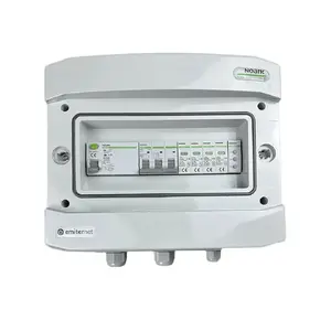 EMITER AC Switchgear Hermetic IP65 with Noark Type 2 Surge Protection, 16A 3-Phase Circuit Breaker, and 40A/300mA Type A RCD