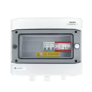 EMITER EM-470_AC Hermetic AC Switchgear IP65 with Dehn Type 2 Surge Arrester 50A 3-Phase and RCD Type A 63A/300mA