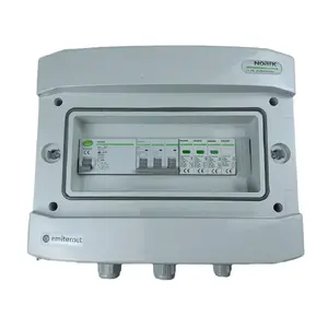 EMITER AC Hermetic Switchgear IP65 with Noark Type 1+2 Surge Protection, 20A 3-Phase Circuit Breaker and 40A/300mA Type A RCD