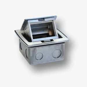 Bachmann Mini 3M Desk Box, Tilt-Up Socket Housing for 22.5x45 mm and 45x45 mm Modules, White