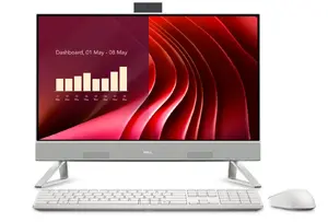 Dell 24 All-in-One Desktop PC, 23.8-inch FHD, Intel Core 7 150U, 16GB RAM, 1TB SSD, Windows 11 Pro, White