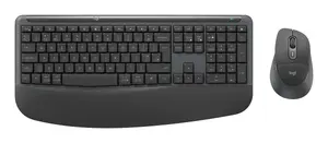 Logitech Signature Comfort Plus Combo MK880 Wireless Keyboard and Mouse Graphite Full-size QWERTY Nordic Layout RF and Bluetooth