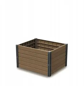 Prosperplast Base Planet Garden Bed Raised Planter Brown