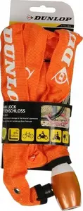 DUNLOP Chain Bicycle Lock 120cm Orange