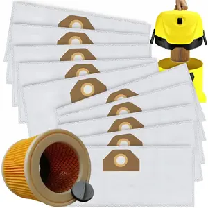 Jcpal sintētiskie putekļu sūcēja maisi Karcher WD3, MV3, SE4001, 10 gab. ar filtru