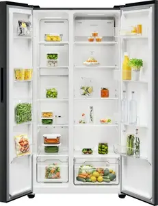 Electrolux EAT6ME53K0 Freestanding Side-by-Side Refrigerator, 532 L, Black
