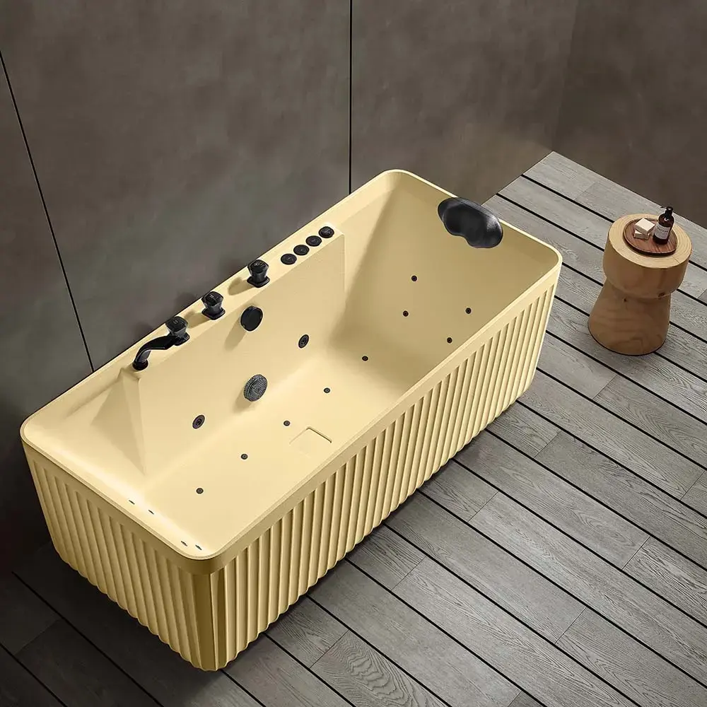 AMUE D005CP Hydromassage Bathtub | Freestanding Wall-Mounted Photo 3