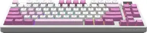 MSI Forge GK600 TKL Mechanical Gaming Keyboard, RGB Backlit, FR Layout, White and Purple