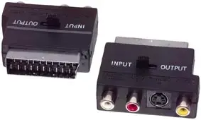 Goobay SCART to 3RCA and S-Video Adapter with Switch