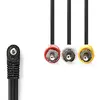 Nedis CVGL22400BK10 3.5mm AV to 3x RCA Video Cable Adapter Photo 2