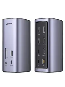 Док-станция UGREEN Revodok Pro 312 CM555 12-в-1 USB-C с 2x HDMI, DisplayPort, USB-A, SD/microSD и RJ45