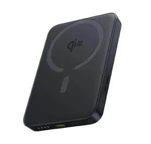 LiPo PowerBank 10000mAh 22.5W wireless QI2 charger, with magnet Magsafe compatible black EnerFill FM12 BASEUS