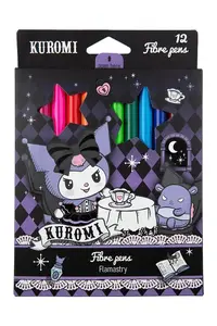 Фломастеры KUROMI, 12 штук, односторонние