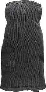 Rento Sauna Apron, 145 x 85 cm, Black/Grey