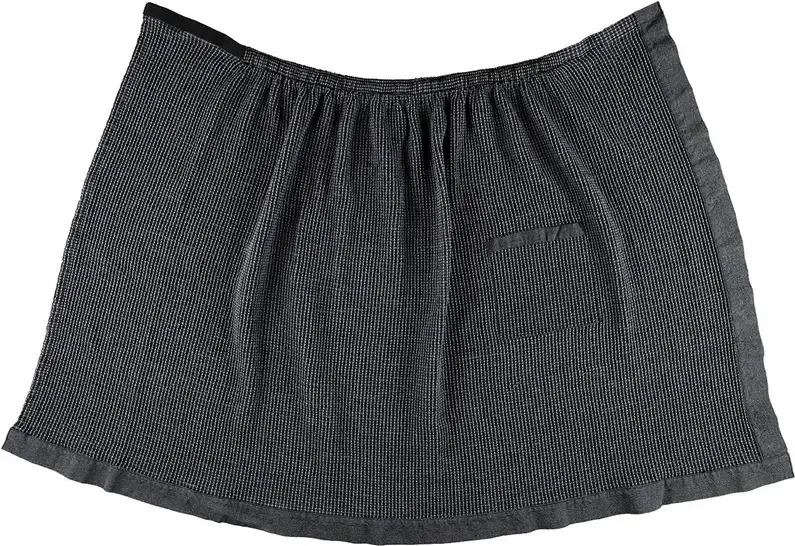 Rento Sauna Apron 145 x 85 cm Black/Grey Photo 3