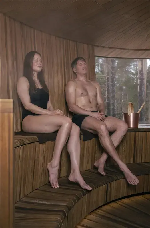 Rento Sauna Pad 50 x 60 cm Brown Photo 3