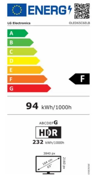 LG OLED65C6ELB 65 collu 4K UHD