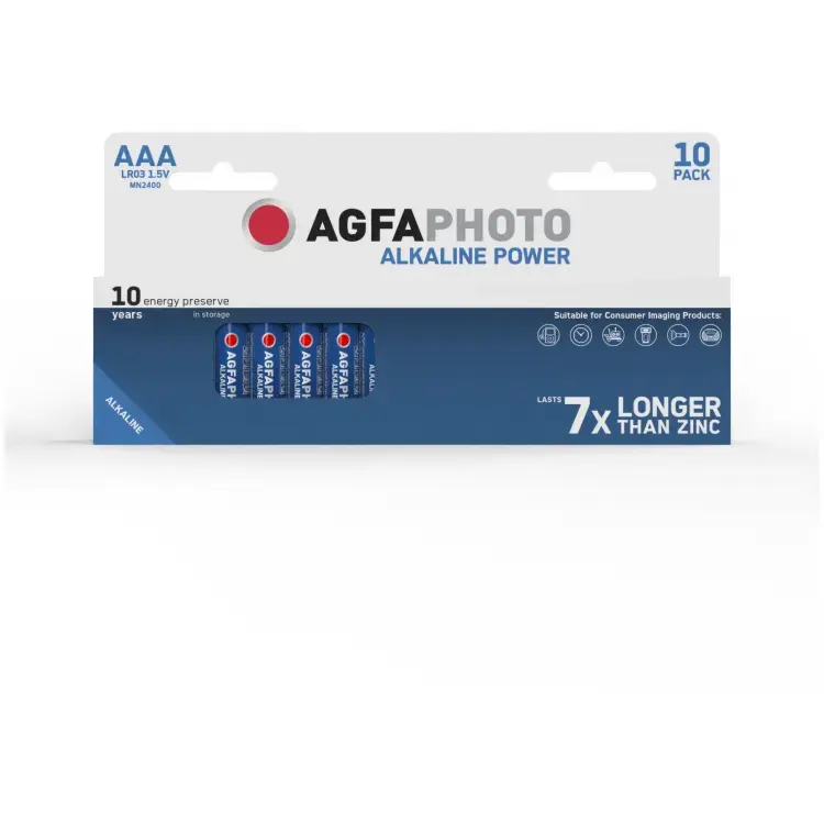 AgfaPhoto Alkaline Power AAA LR03 Micro Batteries Photo 3