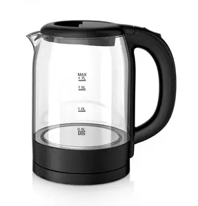 Oliver Voltz 5OV51230XB Electric Kettle, 2200W, 1.7L, Glass Body, Black