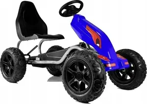 Lean Cars B012 Pedal Go-Kart with Pneumatic Tires Blue