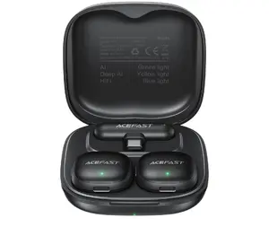Acefast R1 Wireless Lavalier Microphone System, 2-Piece Set, Black