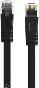 Сетевой кабель Ethernet Orico PUG-C7B CAT7, 10 Гбит/с, RJ45, плоский, 3 м - черный