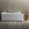 AMUE AMUE-D005W Freestanding Spa Bathtub with Hydromassage Photo 2