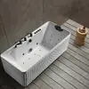 AMUE AMUE-D005W Freestanding Spa Bathtub with Hydromassage Photo 3