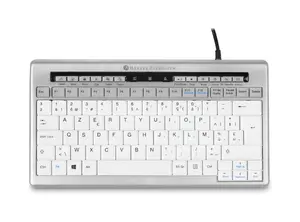 BakkerElkhuizen S-board 840 клавиатура Офисная USB QWERTY Британский английский Светло-серый, Белый