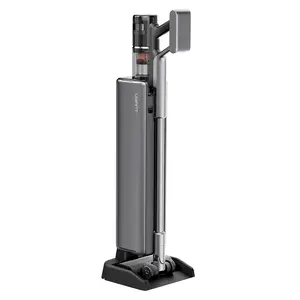 UWANT V800 Stick Vacuum Cleaner Battery Powered Dry Cleaning HEPA Filter Cyclonic Dust Bag 600W 90 min Runtime Grey and Black