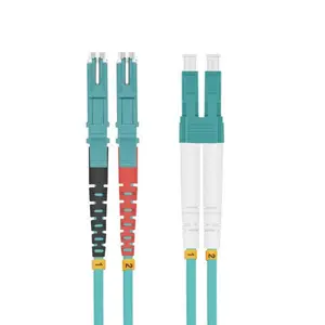 Black Box Helos InfiniBand Fiber Optic Cable 10m E-2000 to LC Aqua