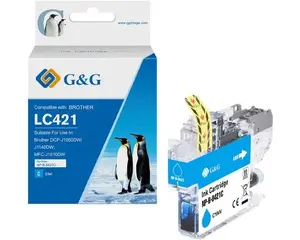 G&G 20560 Compatible Cyan Ink Cartridge for Brother Printers