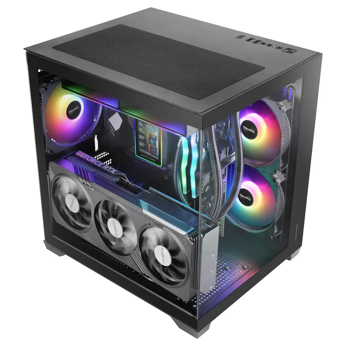 Корпус для ПК Mars Gaming MCVIEW3 Mini Tower Photo 3