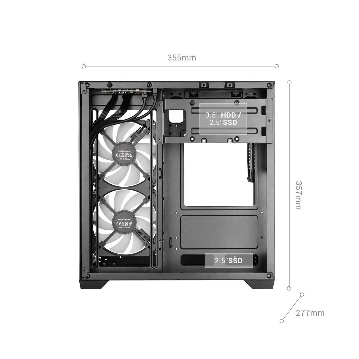 Корпус для ПК Mars Gaming MCVIEW3 Mini Tower Photo 7