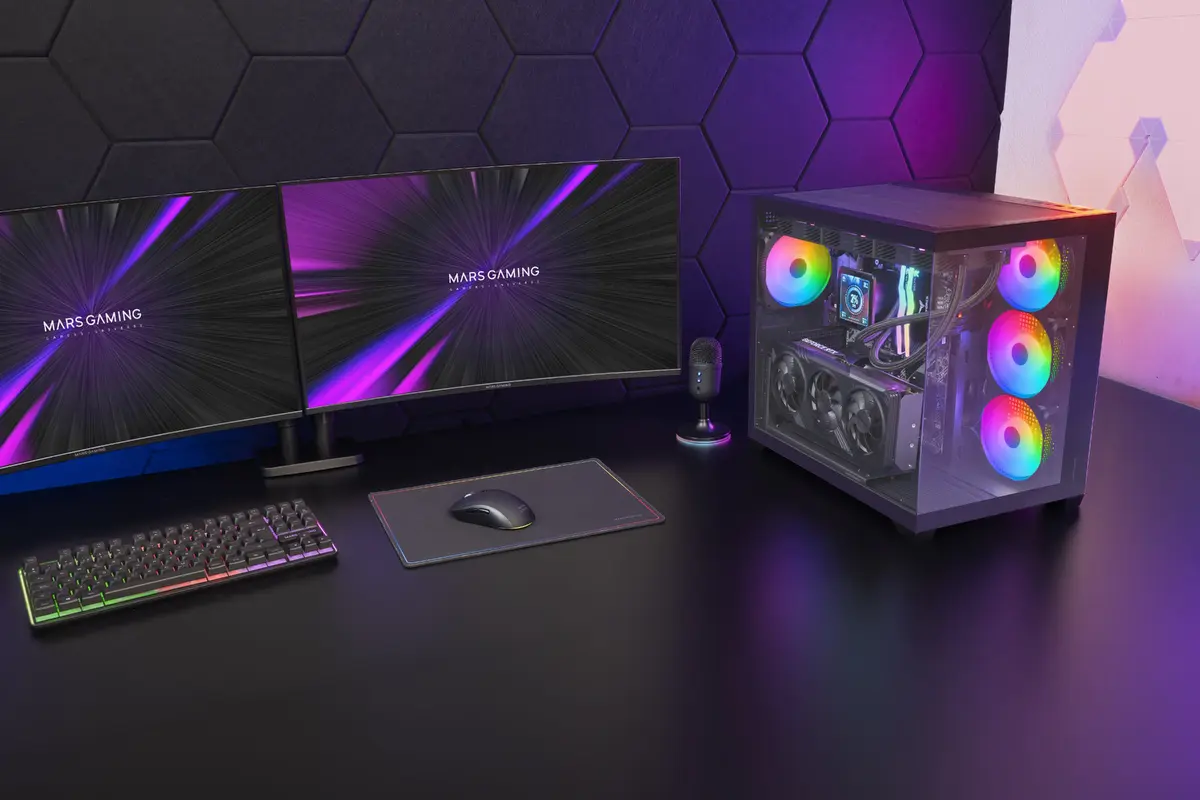 Mars Gaming MCV5 Midi Tower PC Case Photo 12