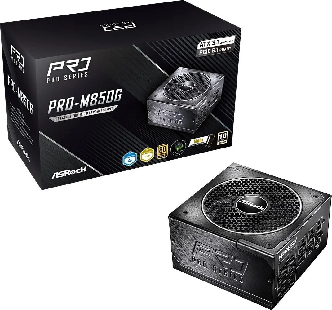 ASROCK PRO-M850G 850W barošanas bloks, 80