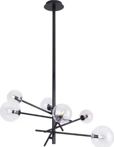 Lampa wisząca MAXlight Lampa wisząca czarna nowoczesna Maxlight LOLLIPOP kule P0395