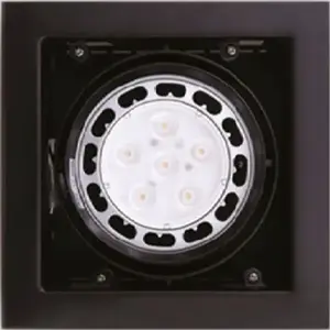 MAXlight Oprawa podtynkowa prostokątna czarna Maxlight MATRIX I H0048