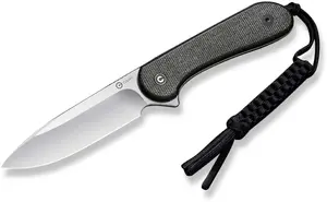 CIVIVI Elementum Fixed Blade Knife with Micarta Handle C2105B