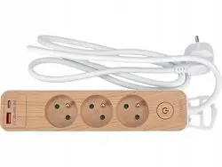 STHOR 72343 pagarinātājs ar USB pieslēgvietām