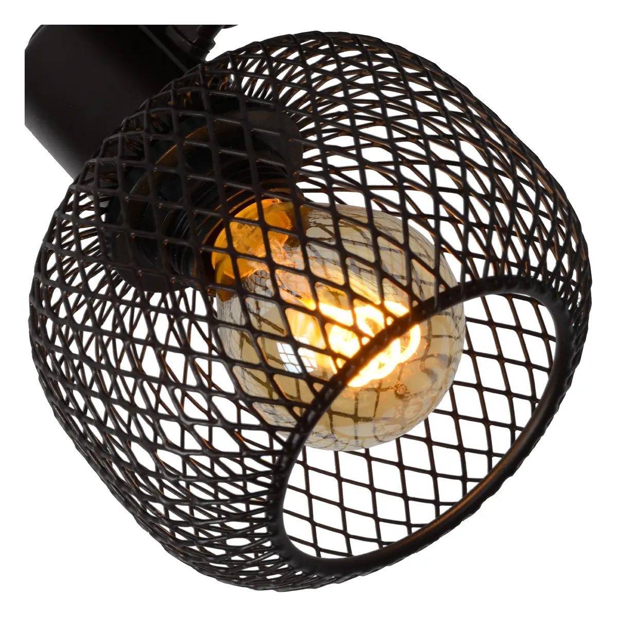 Lucide Maren Adjustable Spotlight - Black Metal Photo 4