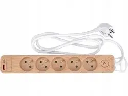 STHOR 72344 pagarinātājs ar USB pieslēgvietām